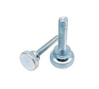 YAKUFAST 1/2/5 piezas M3 M4 M5 M6 M8 M10 Tornillo de mariposa de ajuste manual con cabeza moleteada de vidrio for muro cortina de dos pisos