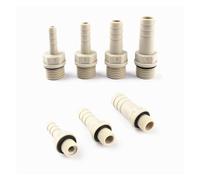 YAKUFAST 1 Uds 1/8 "1/4" 3/8 "1/2" 3/4 "rosca macho a conector Pagoda POM de 6-25mm junta de tubo suave conector de manguera de tecnología de plástico con arandela(25mm,3/4")