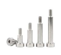 YAKUFAST 10 piezas/lote M3 M4 M5 M6 304 acero inoxidable hexagonal cabeza hueca perno de cabeza de zócalo de rodamiento de rodillos de hombro de alta resistencia(5mm 10pcs,D8M6)