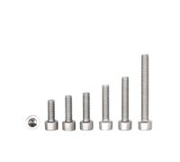 YAKUFAST 10 Uds M1.6 M2 M2.5 M3 M4 M5 M6 M8 M10 M12 M14 M16 X 3-120mm de longitud titanio puro TA2 GR2 tornillo de cabeza hexagonal Allen(M8x110mm)