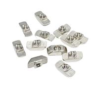 YAKUFAST 20/uds M3 M4 M5 Tuerca en T con ranura, tuerca deslizante, de inserción, conector fijación for extrusión aluminio, adecuada for 2020-2030(20M4-20pcs)