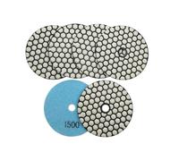 YAKUFAST 7 Uds Dia 4 "/100mm almohadilla de pulido en seco de diamante #1500 disco de lijado de cerámica de mármol de granito Flexible