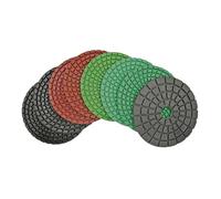 YAKUFAST 8 unids/set diámetro 4 "/100mm almohadillas de pulido húmedo diamante profesional discos de lijado de granito de mármol disco de pulido de piedra(8pcs G3000)