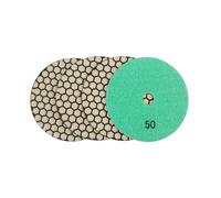 YAKUFAST Almohadillas de pulido en seco flexibles de diamante, disco de lijado abrasivo de 125mm/5 ", almohadilla pulidora de azulejos de cerámica, mármol, granito, 4 Uds.(1pc M14 backer)