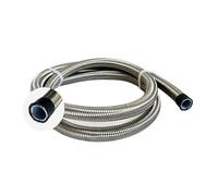 YAKUFAST AN4-12 Stee inoxidable PTFE manguera E85 tubo de enfriador de aceite de combustible línea de aceite de combustible tubo de PTFE trenzado de acero inoxidable(AN8,1 meter)