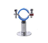 YAKUFAST Con funda azul, compatible con tubo OD de 19-108mm, abrazadera de soporte de suspensión de tubo de acero inoxidable 304, Clip de soporte con placa Base