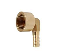 YAKUFAST Conector Pagoda PC PCF PL PLF de 6, 8, 10, 12, 14 y 16 mm, conector de manguera con púas, rosca de cola de manguera de 1/8, 1/4, 3/8 y 1/2 BSP, accesorio de tubería de latón(PLF,12MM BARB_1/2
