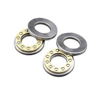 YAKUFAST F12-23M F12 23m Rodamiento axial de bolas 12x23x7.5mm Rodamiento planar miniatura Diámetro interior 12 mm Rodamientos axiales de bolas pequeños(2Pcs)