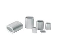 YAKUFAST M1.0 .2 .5 M2 M3 M4 M5 M6 Abrazaderas for cables de aluminio con casquillo for cable un solo, manguito engarce, clip ovalado, abrazadera for acero(M2 100Pcs)