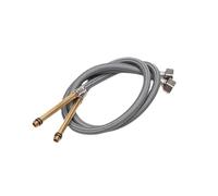 YAKUFAST Manguera de ducha Flexible de punto de acero inoxidable 304, extensión de boquilla extendida, tubo de plomería, accesorios de baño, 2 uds.(50cm)