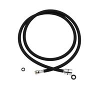 YAKUFAST Manguera de repuesto for grifo extraíble de 60/150 cm F1/2 M15*1, de nailon trenzado negro y gris, for grifo de cocina o lavabo abatible(Black 150cm)