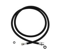 YAKUFAST Manguera extraíble for grifo de cocina, 180cm, F1/2, M15 x 1, manguera extraíble de nailon, tubo de repuesto negro y gris, manguera de nailon(Black)