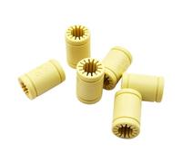 YAKUFAST RJ4JP 01 08 RJMP-01-08 LM8UU LM8LUU Rodamientos lineales de polímero sólido de plástico Piezas de impresora 3D CNC Rodamiento(RJ4JP-01-08 8x15x24)