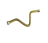 YAKUFAST Tubo corrugado de acero inoxidable dorado 304, tubo de entrada de agua for inodoro, tubo de entrada de agua dorado de 30~100 cm G1/2 "X1/2"(50cm)