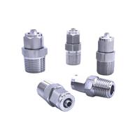 YAKUFAST Tuerca de bloqueo 4mm-14mm OD tubo de acero inoxidable SS 304 conector de accesorios de tubería 1/8 "1/4" 3/8 "1/2" rosca macho(Tube OD12 x ID8,1/8")