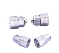 YAKUFAST Tuerca de seguridad Tubo de 4mm-14mm Acero inoxidable SS 304 Accesorios de tubería Rosca hembra 1/8 1/4 3/8 1/2 M10x1 M14x1.5(Tube OD10 x ID6.5,1/4")