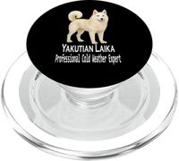 Yakutian Laika Perro Profesional Experto en Clima Frío Mascota PopSockets PopGrip para MagSafe