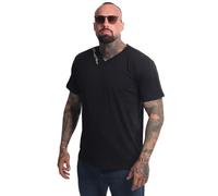 Yakuza Camiseta básica de cuello en V para hombre, Negro , L