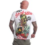 Yakuza Camiseta para hombre Chaos Regular, Blanco, XL