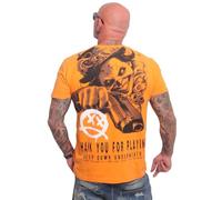 Yakuza Camiseta para hombre Deep Down V02 Regular, Orange Popsicle, L