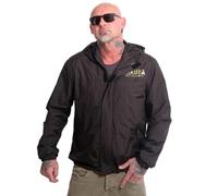 Yakuza Chaqueta cortavientos silenciosa para hombre, Negro , S
