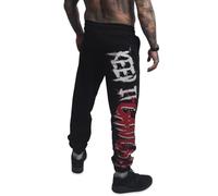 Yakuza Pantalones de chándal holgados Gangsta para hombre, Negro , XL