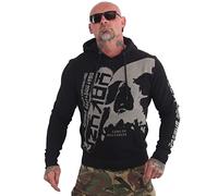 Yakuza Sudadera con capucha para hombre Skull View, Negro , XL