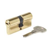 Yale 110723535040201 Cilindro de Seguridad S1000 Latonado 35 x 35 mm Llave - Llave Leva Larga
