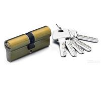 Yale 3012186 Cilindro Seguridad Hs-7 30x30/r15,0 Latonado, 30x 30 mm