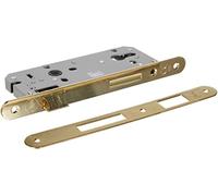 YALE 52X1045 Cerradura de embutir Puertas de Madera con Borde Redondo Frontal, Entrada 45 mm, Distancia Entre Ejes 85 mm, Latón Pulido, 45mm