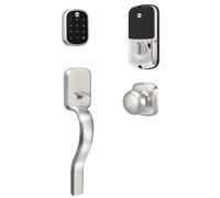 Yale Assure Lock SL - Pantalla tαctil sin llave con manija Ridgefield en nνquel satinado