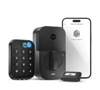 Yale Assure Lock YRD430-F-ZW3-BSP - Cerrojo de seguridad de 2 táctiles, de gamuza negra, sin llave, con teclado táctil conectado Z-Wave (ZW3) para entrada de código y acceso remoto, YRD430-F-ZW3-BSP