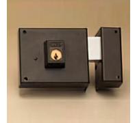 Yale-azbe 124 - Cerradura cilindrico redondo 80x48mm izquierda/o niquel