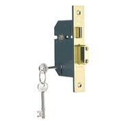 Yale B-M550-PB-78 - Cerradura de 5 palancas, Alta Seguridad, Acabado de latón, 76 mm