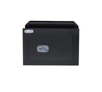 Yale Caja fuerte de pared con llave Y3200420, negra, dim exterior 27 x 39 x 20cm, 2 pernos horizontales y 1 + 1 verticales