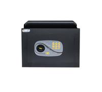 Yale Caja fuerte de pared Y3260525 negra, con acceso digital programable, Dimensiones: 46x34x24 cm