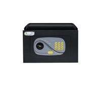 Yale Caja fuerte digital de pared Y3260220, negra, dim. exterior 210 x 340 x 200 mm, 2 pernos horizontales, apertura mediante teclado numérico