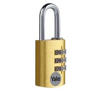 YALE Can Combi 20 mm Aluminio Negro Cerraduras