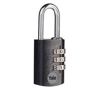 Yale candado de combinación acero cuerpo 29×44 mm arco Ø5 mm sin llave seguridad estándar interior código reajustable