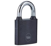 Yale - Candado de hierro de seguridad estándar Y111B/32/116/1 de 32 mm - Negro - Grillete de acero endurecido - Uso en interiores