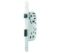 Yale - Cerradura de empotrar con condena, Eje 40 mm, Maletero de 135 mm, Y13R-A40/B/SF - Pestillo Reversible, Cabezal de Punta Redonda - Puerta de baño y WC - Color Blanco