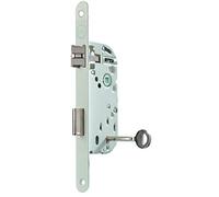 Yale - Cerradura empotrada con Llave, Eje 40 mm, Maletero de 135 mm, Certificado NF Nivel 2 - Y75R-A40/B/SC - Pestillo Reversible, Cabeza de Punta Redonda - Puerta Interior, Dormitorio, Oficina -