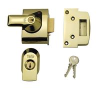 Yale Cierres BS2 Nightlatch Estándar Británico Traba 40mm Caja Brasslux Final VI