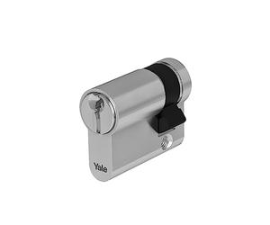 Yale Cilindro Europeo de Alta Seguridad para Cerradura YC101KD404004N1 niquelado, 40/40 mm, Doble, embraguado, 4 Llaves