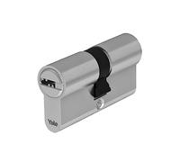 Yale Cilindro europeo de seguridad estándar para cerradura YC051KD304503N1 niquelado, 30/45 mm, doble, embraguado, 3 llaves