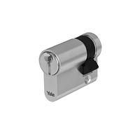 Yale Cilindro europeo de seguridad estándar para cerradura YC051KD404503N1 niquelado, 30/10 mm, 3 llaves