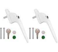 Yale Essentials Inline Mango de Ventana Universal manivela para homesecure Doble acristalamiento de Bloqueo con Llave de Repuesto Mango de Ventana (Paquete de 2)