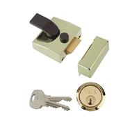 Yale Locks 85 Bloqueo Cerradura Pasador 40mm Caja Brasslux Acabado YAL85BLXP