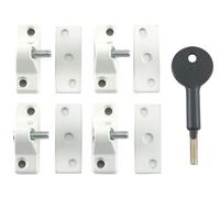 Yale Locks 8K118 Económico Ventana Cerradura Acabado Blanco Paquete De 4 Visi