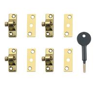 Yale Locks 8K118 Económico Ventana Cerradura Electro Latón Acabado Paquete De 4